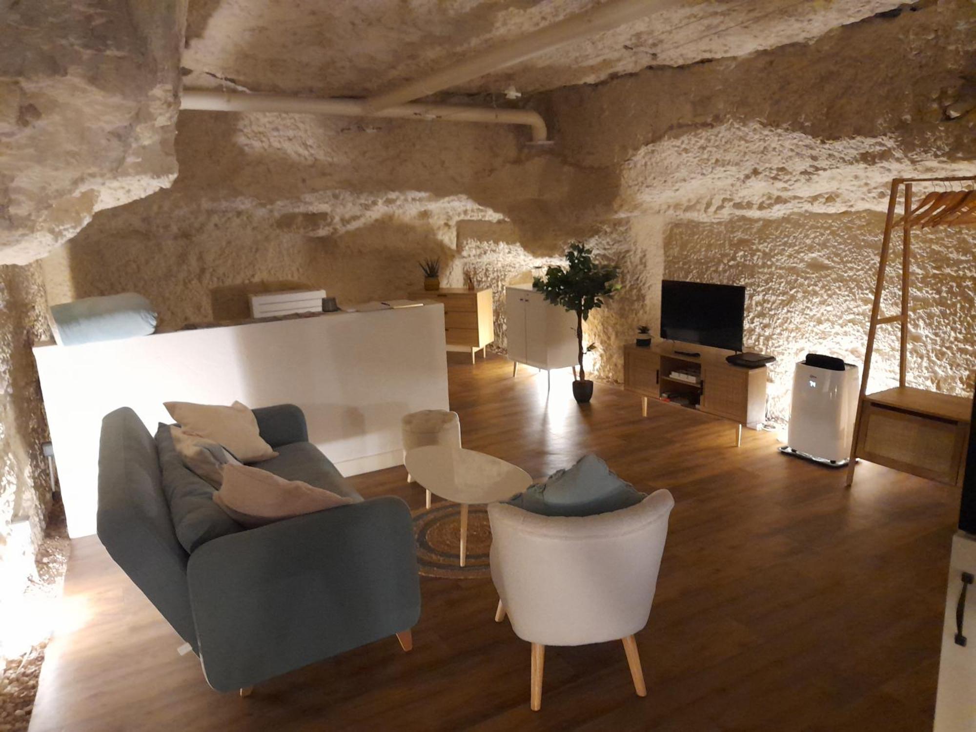 La Grotte Du Bonheur Daire Cangey Dış mekan fotoğraf